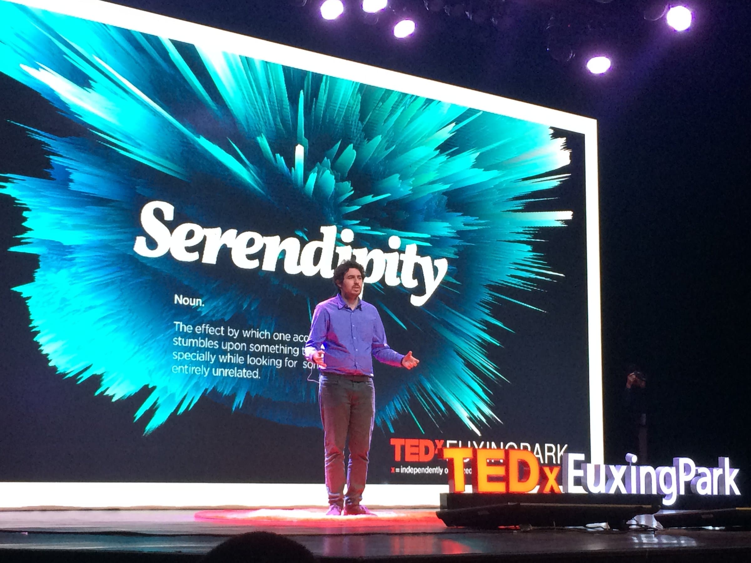 Roi Shternin speaking at TEDx
